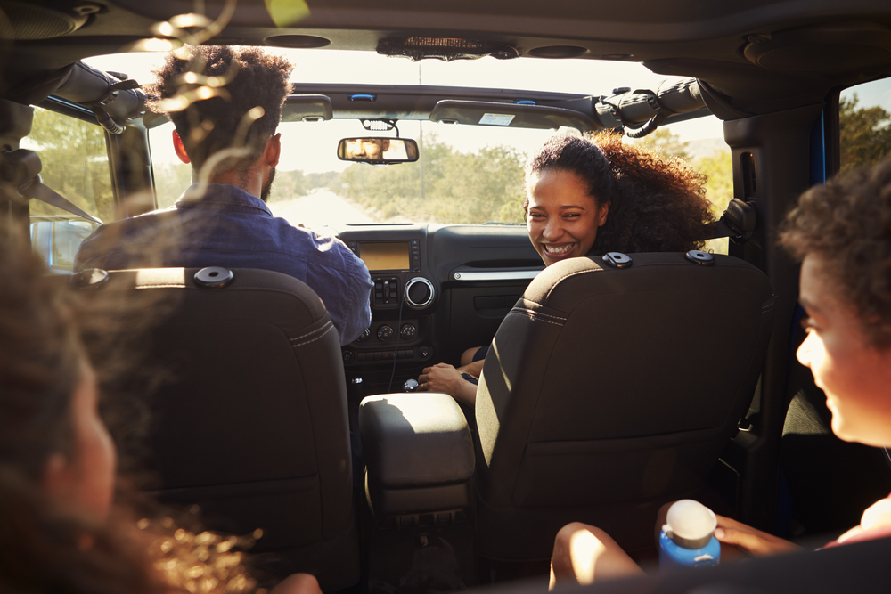 Road trip routes with scenic stops for families