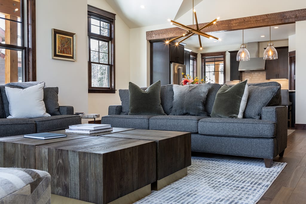 short term rental romantic getaway setup